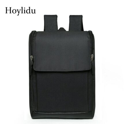 Nylon Laptop Backpack Men School Bags For Teenagers Casual Travel Bag Large Capacity Black Notebook Bagpack