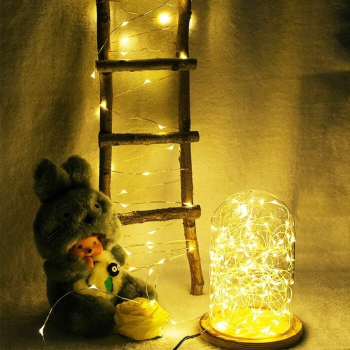 Ouuzuu Led Fairy Light Mini Christmas Light Copper Wire String Light Waterproof Cr2032 Battery For Wedding 3