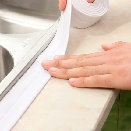 Pvc Material Sink Crack Strip Kitchen Bathroom Bathtub Corner Sealing Tape Waterproof And Mildew Proof Adhesive 1