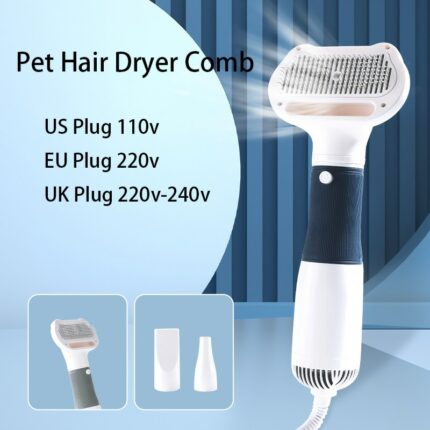 Pet Articles Dog Hair Dryer Comb Cat Brush Puppy Kitten Supplies Items Electronic Grooming Products 110v 1.jpg