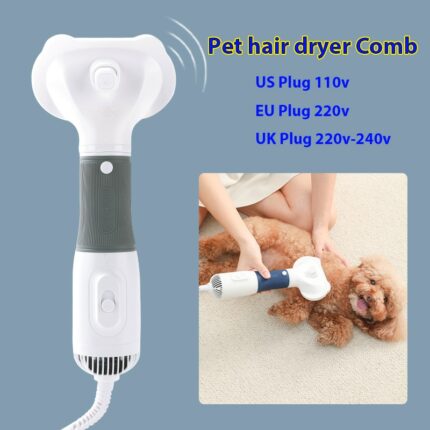 Pet Articles Dog Hair Dryer Comb Cat Brush Puppy Kitten Supplies Items Electronic Grooming Products 110v.jpg