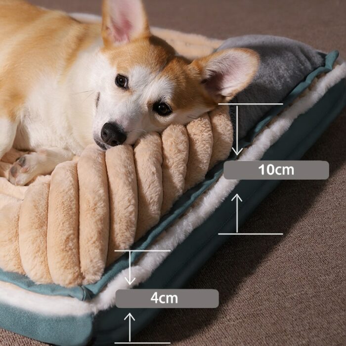 Pet Dog Bed Padded Cushion Winter Warm Sofa Mats For Small Medium Large Dogs Plush Durable 2.jpg
