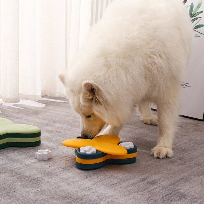 Pet Dog Cat Food Toy Dog Slow Eating Bowl Training Improve Intelligence Pet Puzzle Toy Turntable 2.jpg