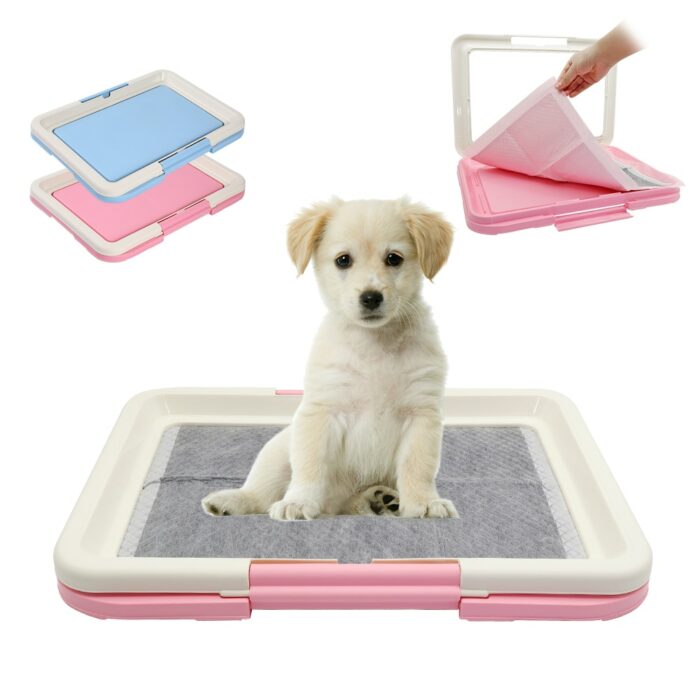 Portable Indoor Dogs Potty Pet Toilet For Small Dogs Cats Cat Litter Box Puppy Pad Holder 2.jpg