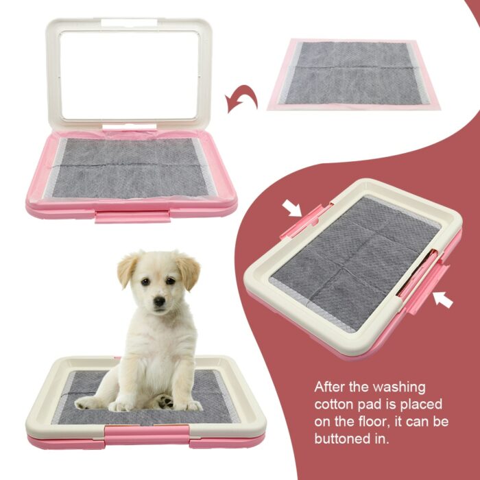 Portable Indoor Dogs Potty Pet Toilet For Small Dogs Cats Cat Litter Box Puppy Pad Holder 3.jpg