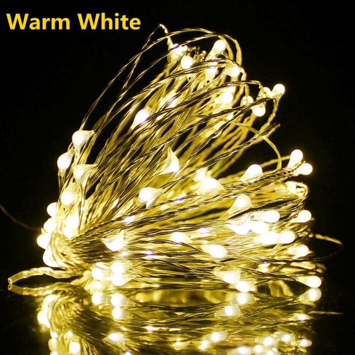 Remote Control Fairy Lights Usb Battery Operated Led String Lights Timer Copper Wire Christmas Decoration Lights 1
