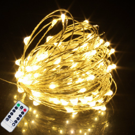 Remote Control Fairy Lights Usb Battery Operated Led String Lights Timer Copper Wire Christmas Decoration Lights