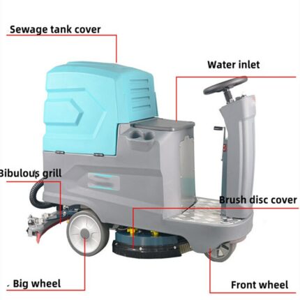 Ride On Floor Scrubbersmall Sloor Scrubbing And Waxing Machine Floor Sweeper Industrial And Commercial Automatic Floor 1