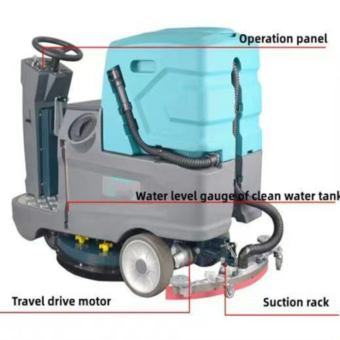 Ride On Floor Scrubbersmall Sloor Scrubbing And Waxing Machine Floor Sweeper Industrial And Commercial Automatic Floor 2
