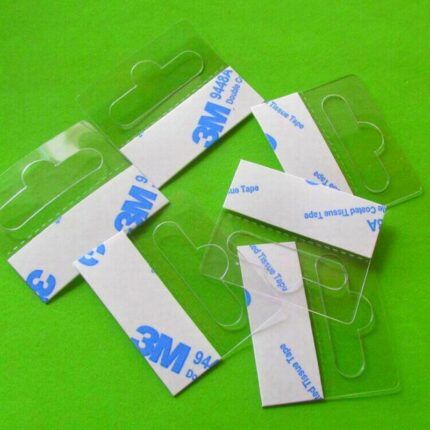 Self Adhesive Pethangers Peghook Merchandising Hanger Tabs Round Hole Bulk Box Bag Holder Plastic Display Reinforced