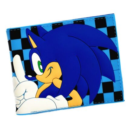 Sonic Wallet Men S Short Purse Cool Design Wallets With Coin Pocket
