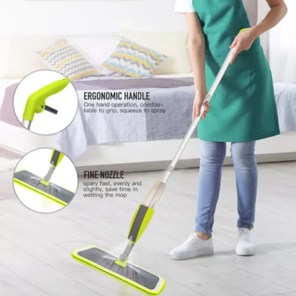 Spray Mop Broom Set Magic Mop Wooden Floor Flat Mops Home Cleaning Tool Household With Reusable 1