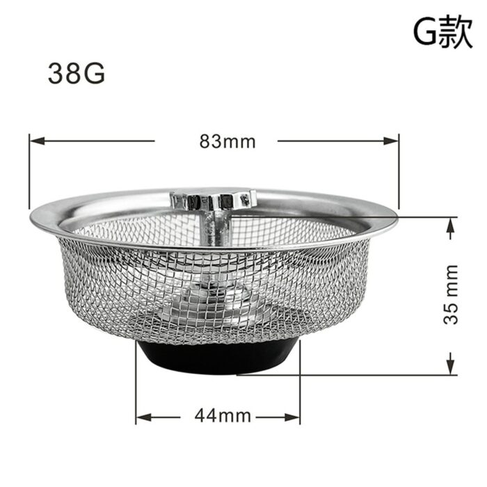 Stainless Steel Sink Strainer Waste Disposer Outfall Strainer Sink Filter Hair Sewer Outfall Kitchen Accessories Kitchen 4