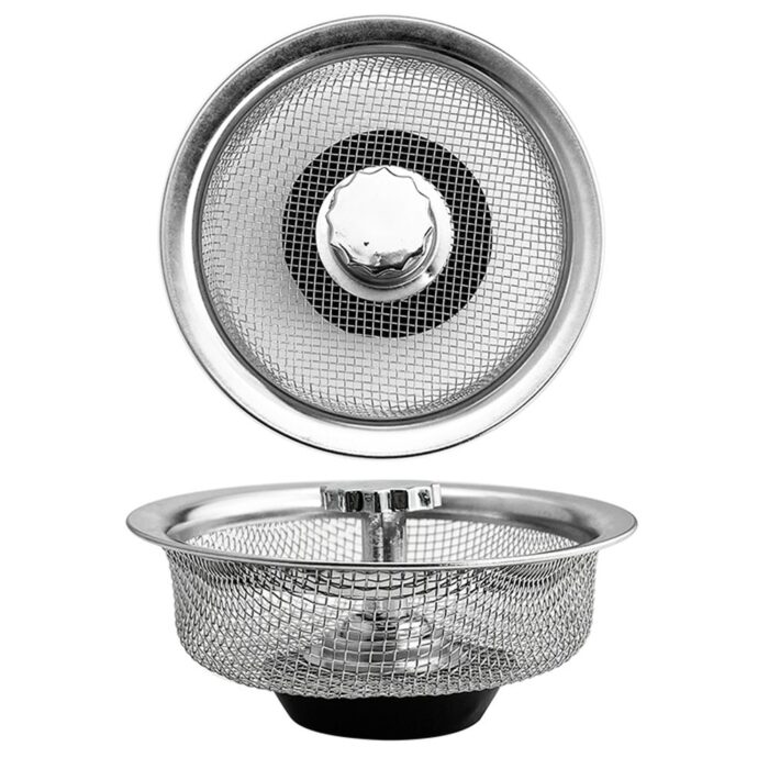 Stainless Steel Sink Strainer Waste Disposer Outfall Strainer Sink Filter Hair Sewer Outfall Kitchen Accessories Kitchen 5