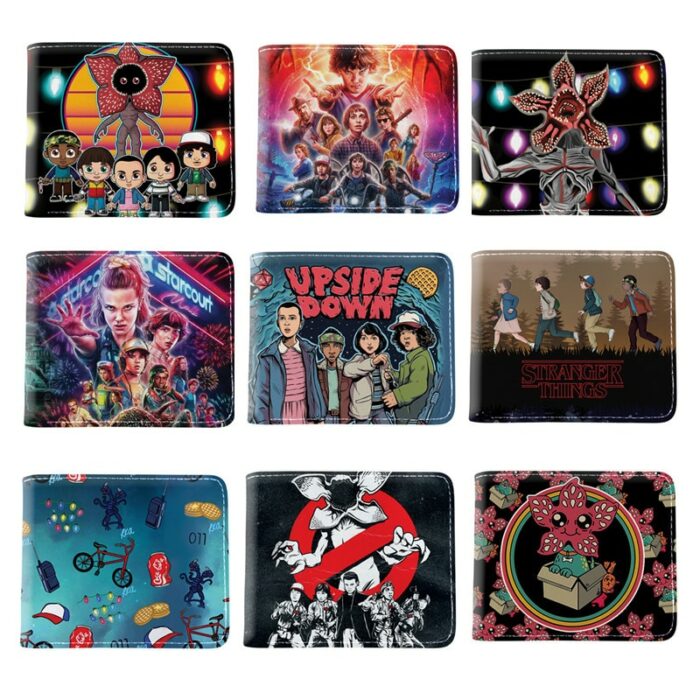 Stranger Things Men S Wallet Hot Movie Peripherals Pu Leather Short Wallet Fashion Multifunction Id Card