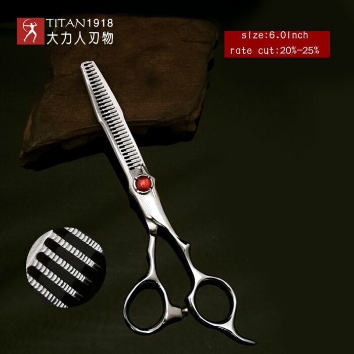 Titan Professional Hairdressing Scissors Damascus Steel Sharp Barber Tool New Arrived 4
