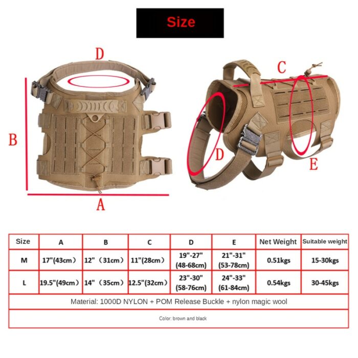 Tactical Dog Harness No Pull Pet Harness Vest Clothes Adjustable Safety Things For Medium Large Dogs 4.jpg