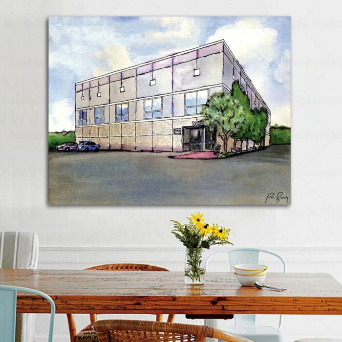 The Office Pam Beesly Print Poster Watercolor Dunder Mifflin Office Tv Show Canvas Painting Wall Art 2