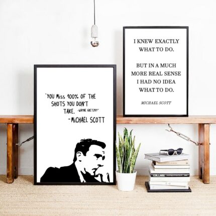 The Office Tv Show Art Canvas Poster Painting Michael Scott Quotes Wall Picture Print Office Home