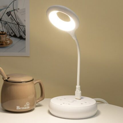 Usb Direct Plug Portable Lamp Dormitory Bedside Lamp Eye Protection Student Study Reading Available Night Light 1