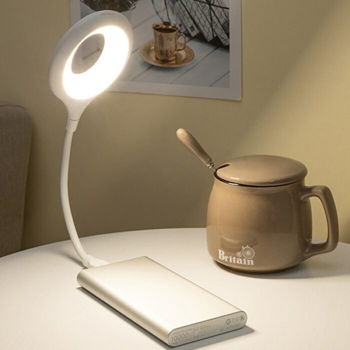 Usb Direct Plug Portable Lamp Dormitory Bedside Lamp Eye Protection Student Study Reading Available Night Light 2