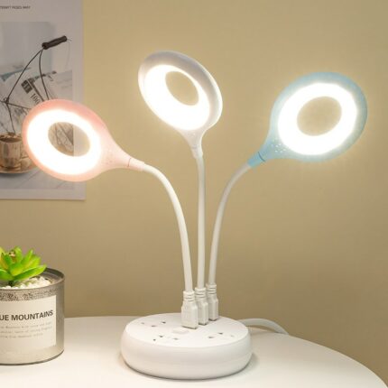 Usb Direct Plug Portable Lamp Dormitory Bedside Lamp Eye Protection Student Study Reading Available Night Light