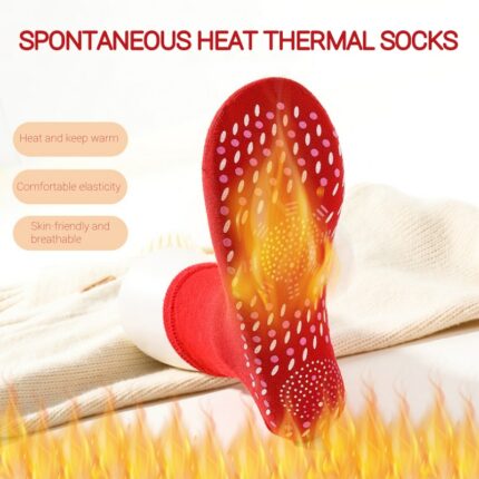Unisex Self Heating Health Care Socks Tourmaline Magnetic Therapy Comfortable Breathable Foot Massager Pain Relief Magnetic 1