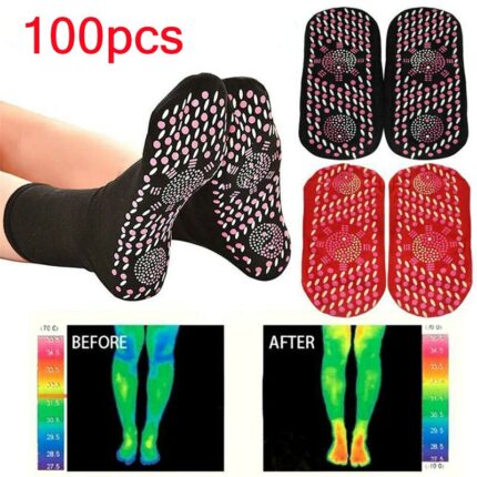 Unisex Self Heating Health Care Socks Tourmaline Magnetic Therapy Comfortable Breathable Foot Massager Pain Relief Magnetic