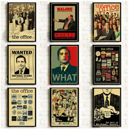 Vintage Tv Series The Office Friends Posters Kraft Paper Prints Home Room Wall Decorative Art Painting