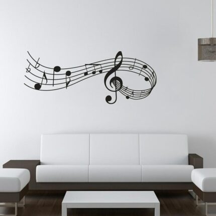 Wall Sticker Decor Music Notes Melody Wall Bedroom Office Christmas Musical Wall Door Window Room Decor 1