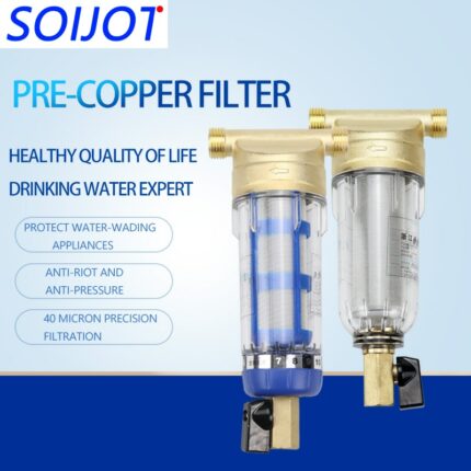 Water Filters Front Purifier Copper Lead Pre Filter Backwash Remove Rust Contaminant Sediment Pipe Stainless Steel