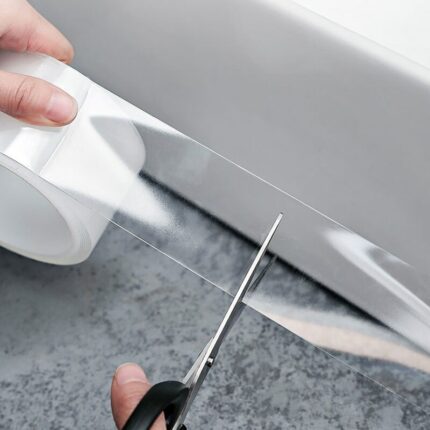 Waterproof Self Adhesive Transparent Nano Tape Border For Bathroom Kitchen Sink Gap Toilet Corner Line Seal 1