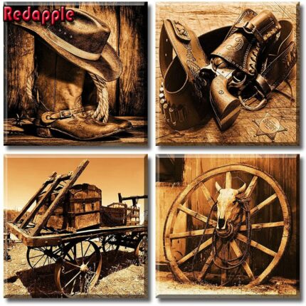 Western Decor Cowboy Wall Art 5d Diamond Painting For Adults With Full Square Drill Diamond Diy.jpg