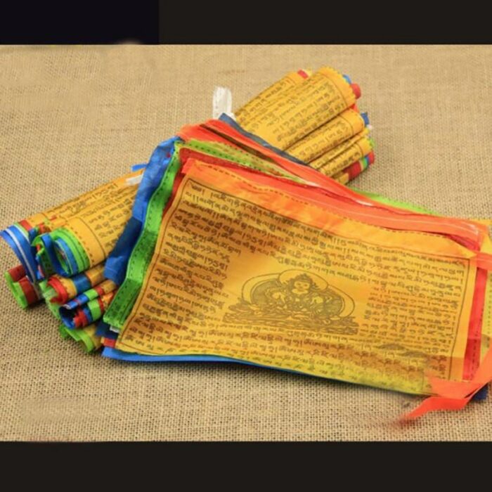 Wholesale 20 Sheets 5m Religious Flags Tibetan Buddhist Supplies Color Print Prayer Flag Tibet Banner Garden 2