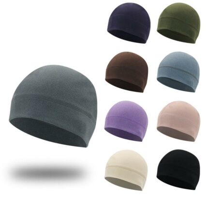 Wholesale 200pcs Lot High Quality Wind Proof Cap Running Cycling Soft Warm Beanie Hats For Men