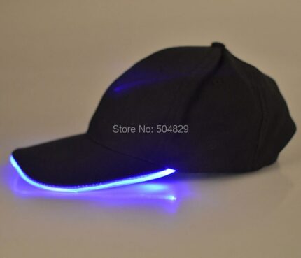 Wholesale Outdoor Sports Night Running Fishing Led Lighted Glow Club Party Sports Athletic Black Fabric Travel 1