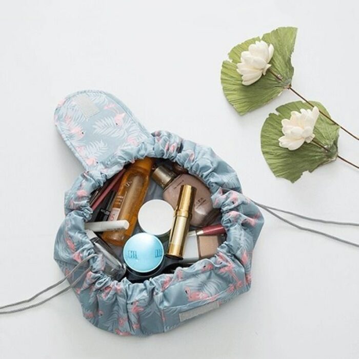 Women Drawstring Makeup Bag Fashion Travel Cosmetic Lazy Storage Bag Toiletry Organizer Case Storage Pouch Accessories 5