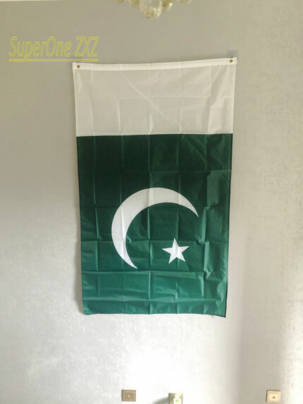 Zxz Free Shipping 90x150cm Pakistan Flag Banner 3x5ft Pak Pk Pakistani Islamic Republic Pakistan Flag 1