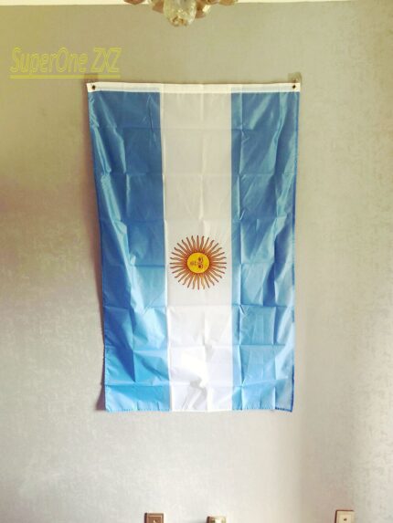 Zxz Free Shipping Argentina Flag 90 150cm Polyester Arg Ar Argentina Flag Indoor Outdoor Decoration 1