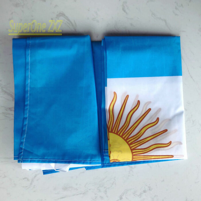 Zxz Free Shipping Argentina Flag 90 150cm Polyester Arg Ar Argentina Flag Indoor Outdoor Decoration 2