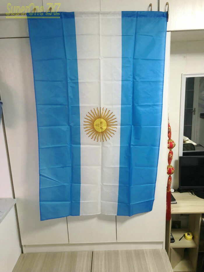 Zxz Free Shipping Argentina Flag 90 150cm Polyester Arg Ar Argentina Flag Indoor Outdoor Decoration 3