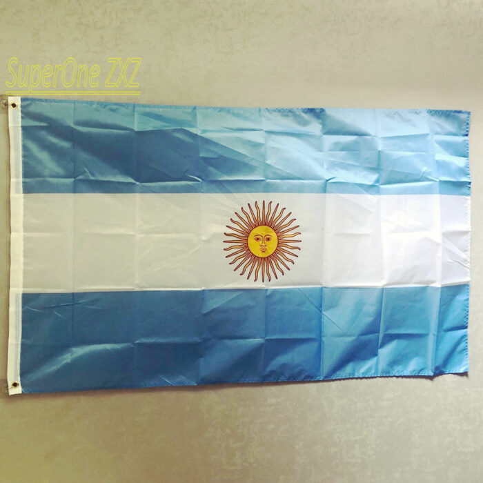 Zxz Free Shipping Argentina Flag 90 150cm Polyester Arg Ar Argentina Flag Indoor Outdoor Decoration