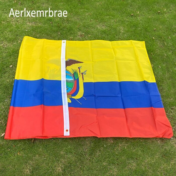 Free Shipping Aerlxemrbrae Flag 90 150cm Ecuador Flag Polyester Flag 5 3 Ft 150 90 Cm 2