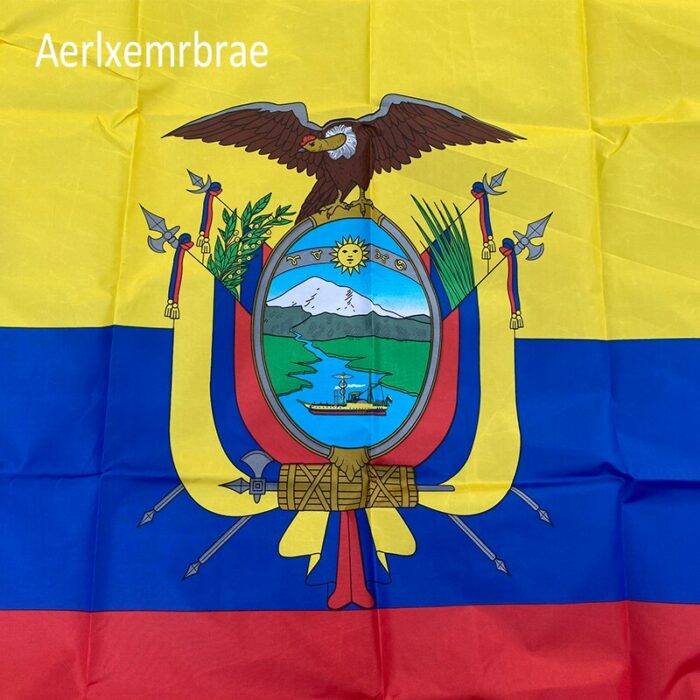 Free Shipping Aerlxemrbrae Flag 90 150cm Ecuador Flag Polyester Flag 5 3 Ft 150 90 Cm 3