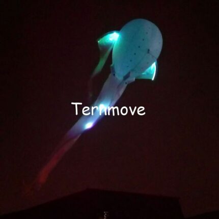 Inflatable Led Helium Fish With Remote Control Inflatable Airship With Led Light Rc Advertising Zepplin Blimp