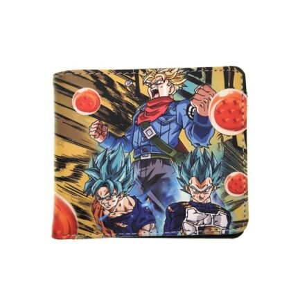 Pu Leather Wallet Childhood Goku Kakarot Wallets Children Comic Gift Monkey Purse 1